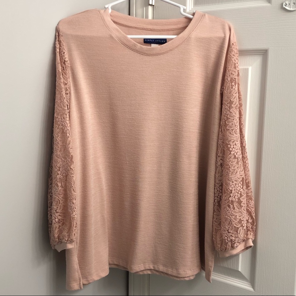 Lace Sleeve Top